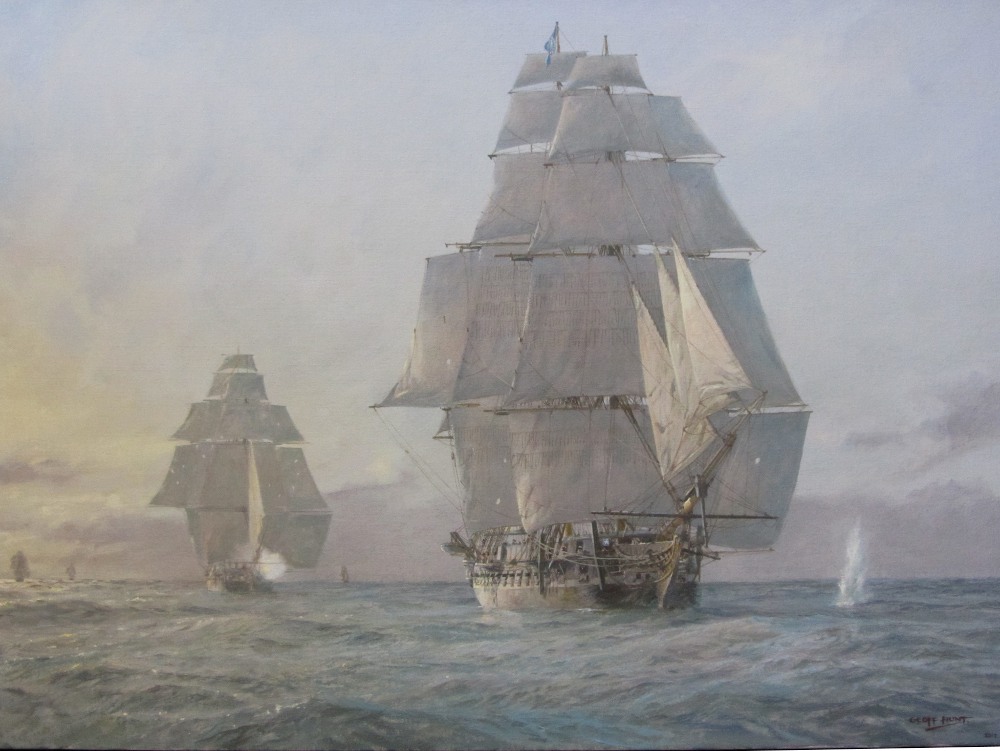 R картина. Художник Джефф Хант. HMS Endymion. Фрегат Эндимион. Фрегат Эндимион модель.