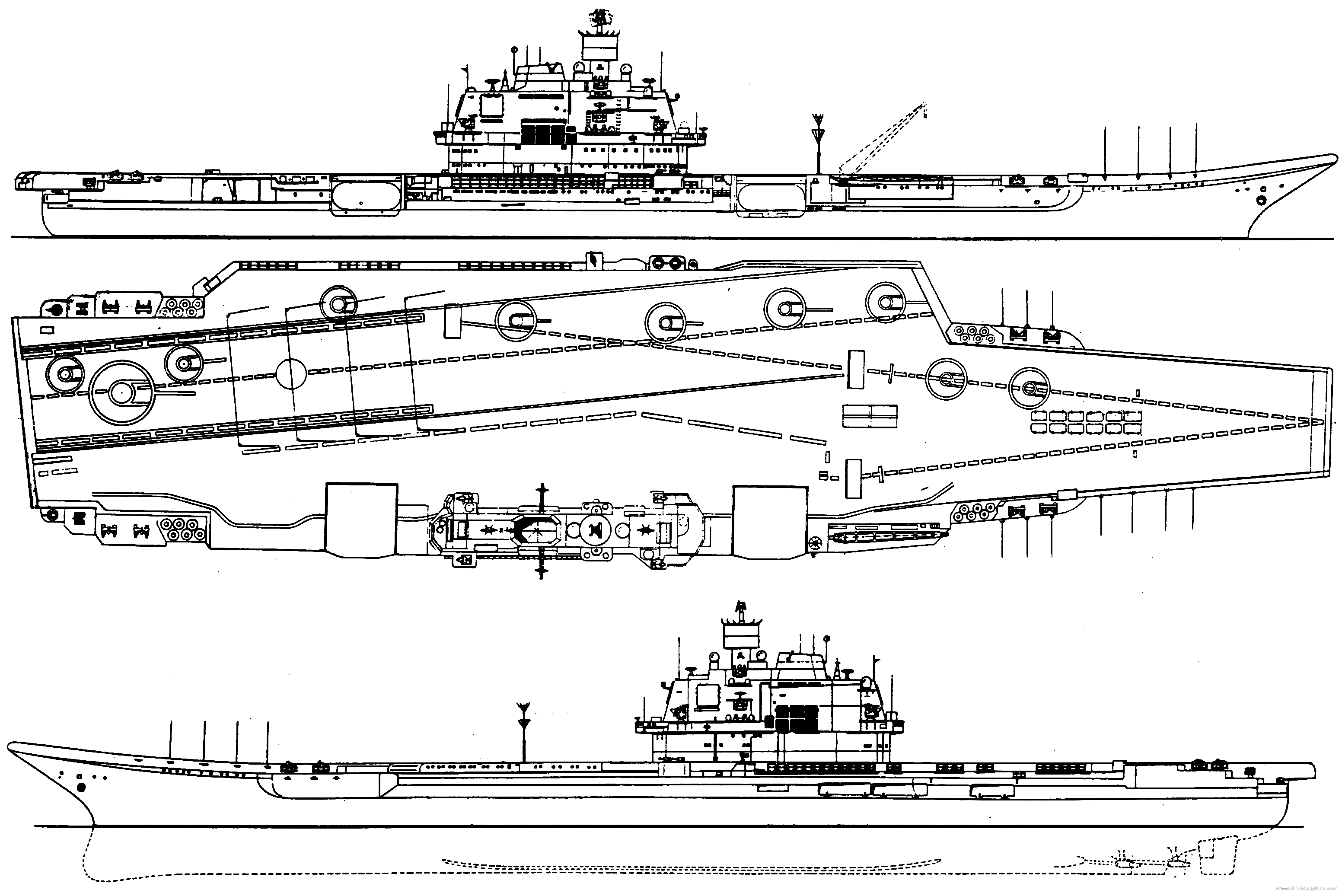 Авианосец адмирал кузнецов чертеж
