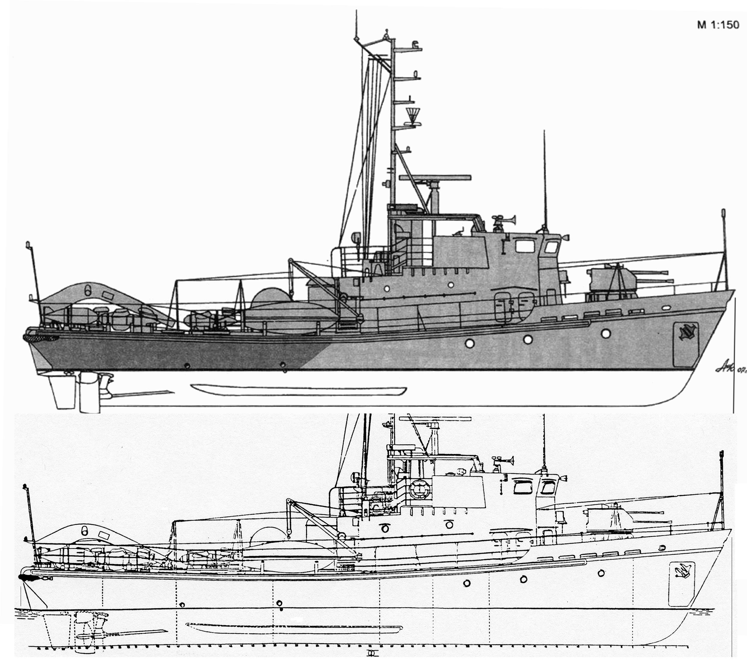 Речной тральщик 151 проекта