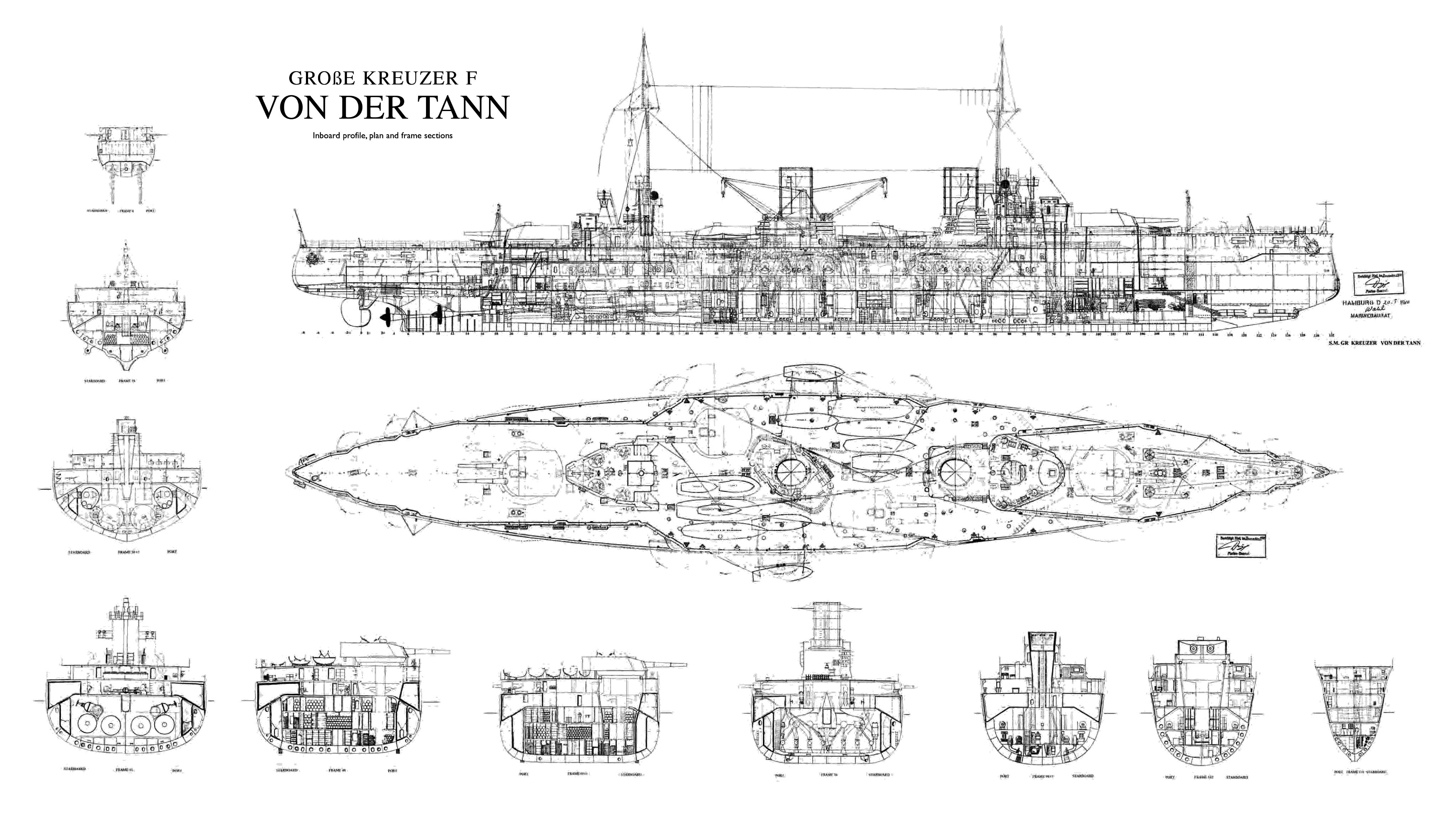 Фон дер танн. Линейный крейсер Зейдлиц схема бронирования. Von der Tann крейсер. Крейсер Гебен чертежи. Линкор фон дер Танн.