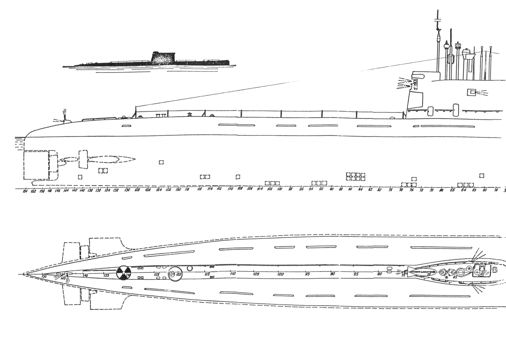 Чертеж подводной лодки курск