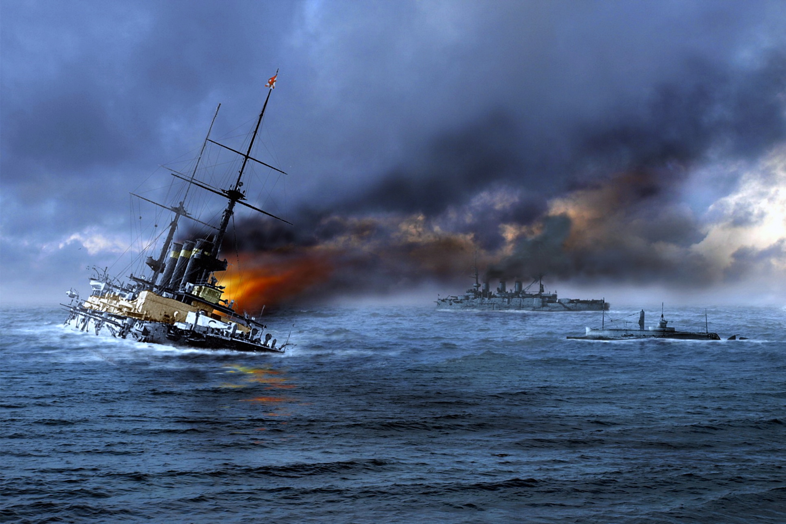Какой корабль атаковали. Цусима. Морское сражение. Цусимское сражение 1905. Цусима 2 эскадра.