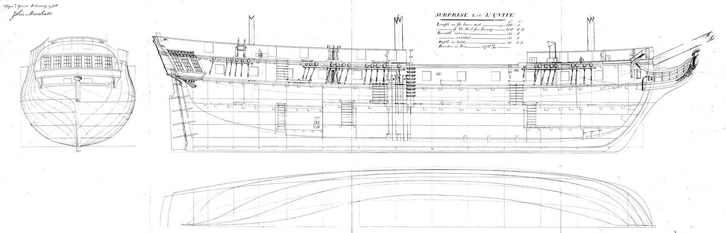 Чертежи фрегата сюрприз - 88 фото