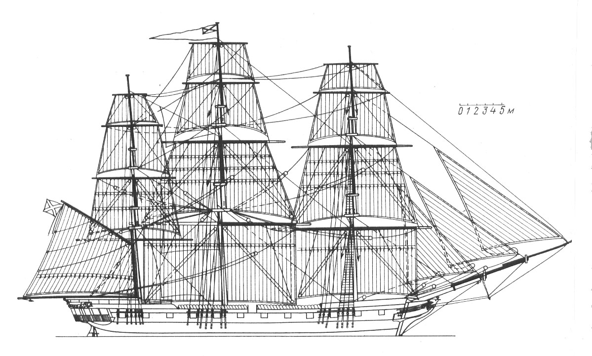 Фрегат святой николай 1790 чертежи