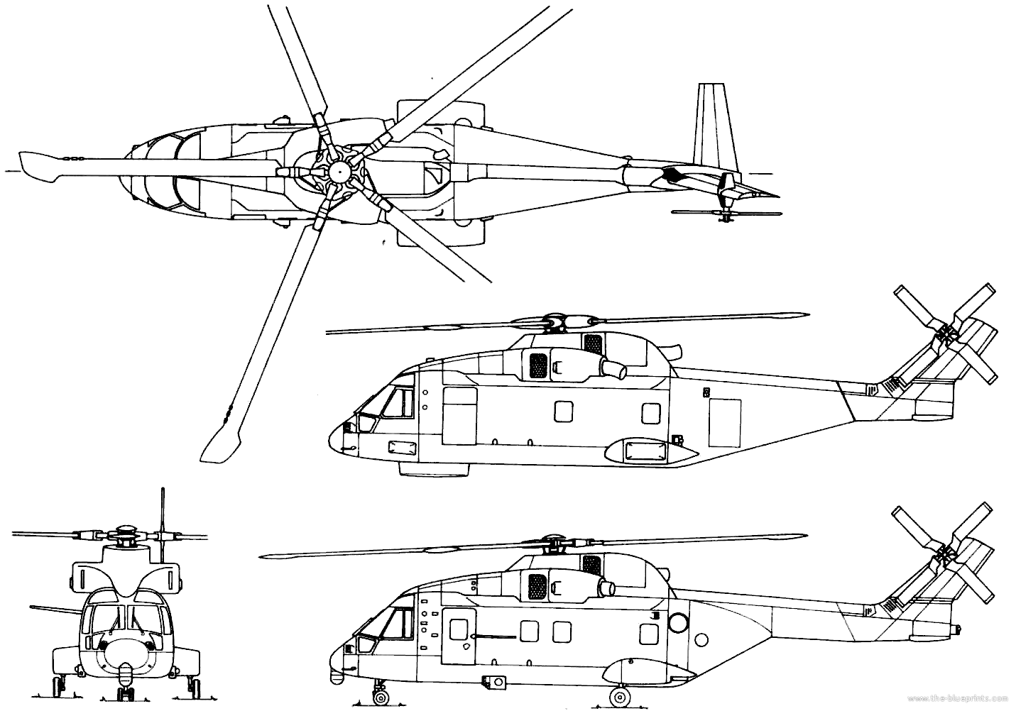 Bell 525 чертеж