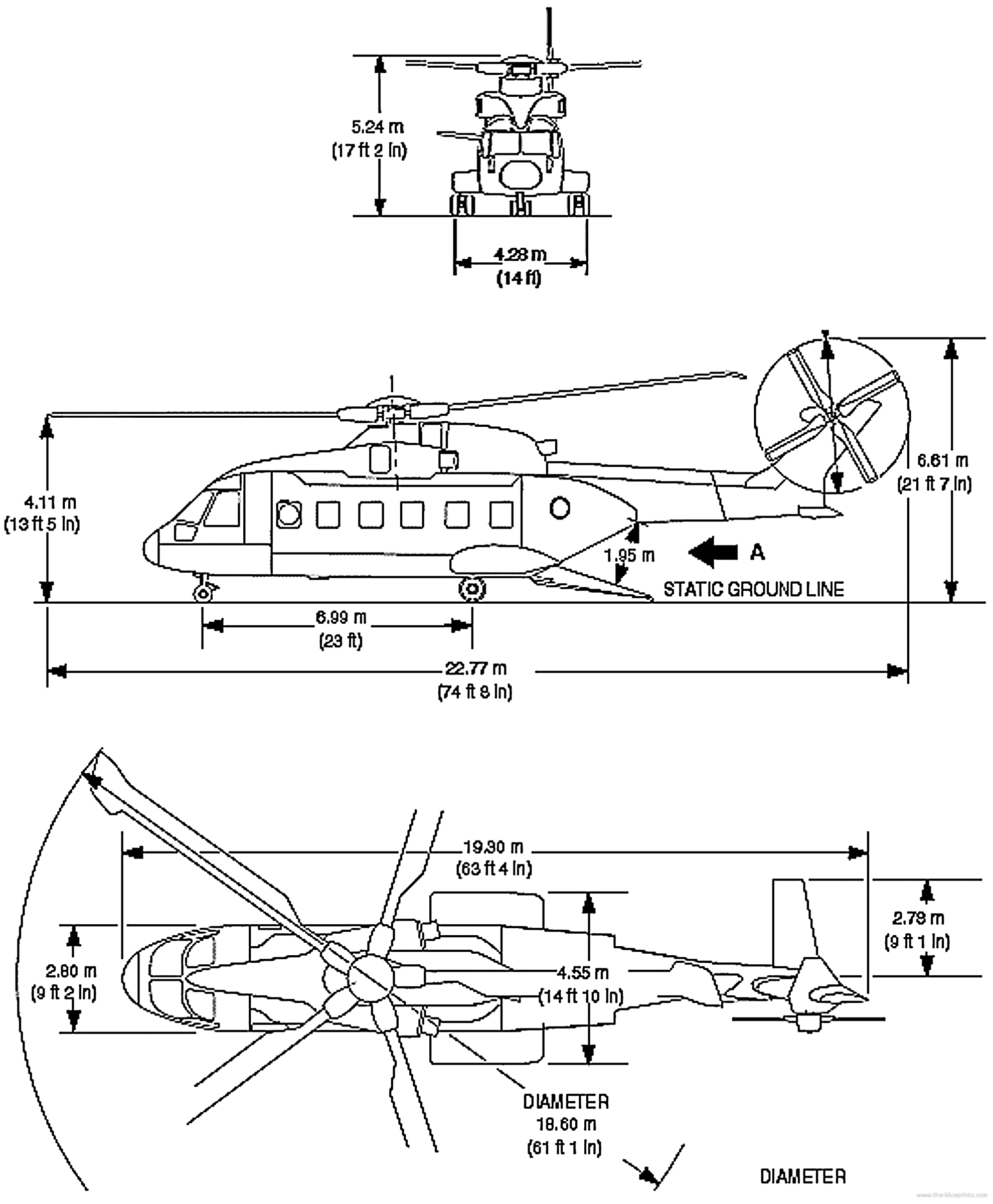 Aw 139 чертеж